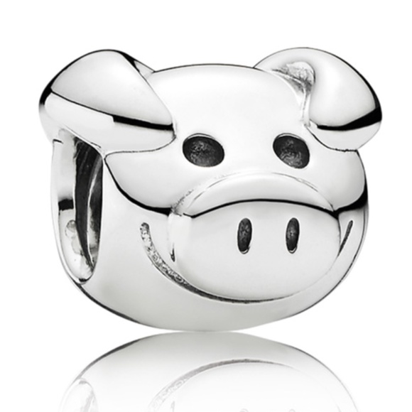 Retired "Playful Pig" Pandora Charm - Picture 1 of 6